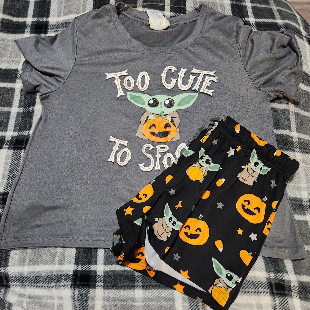 Star Wars Grogu The Child Halloween Pajamas